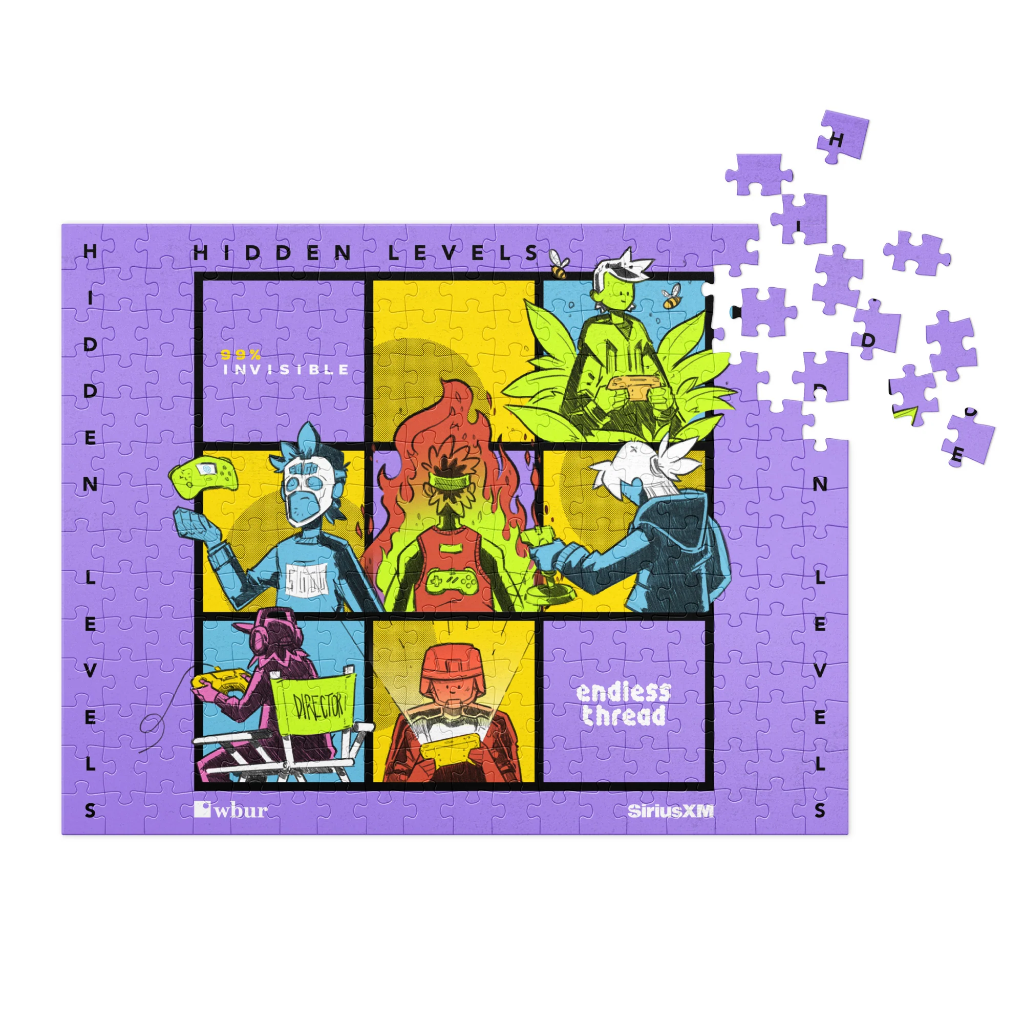 99% Invisible: Hidden Levels Jigsaw Puzzle with Tin