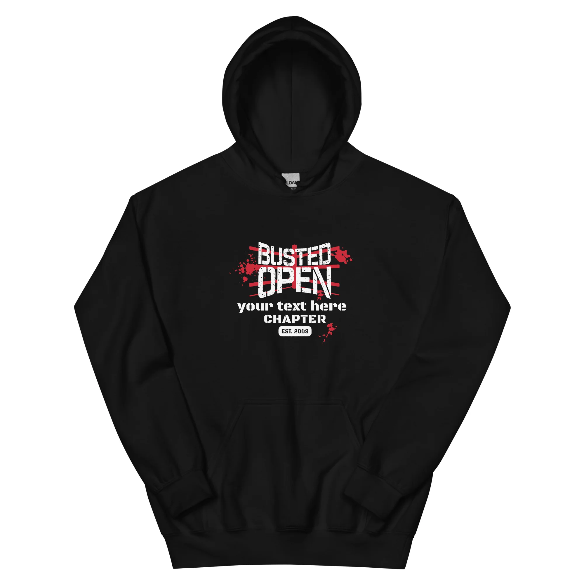Busted Open: Customizable Chapter Hoodie - Image 2