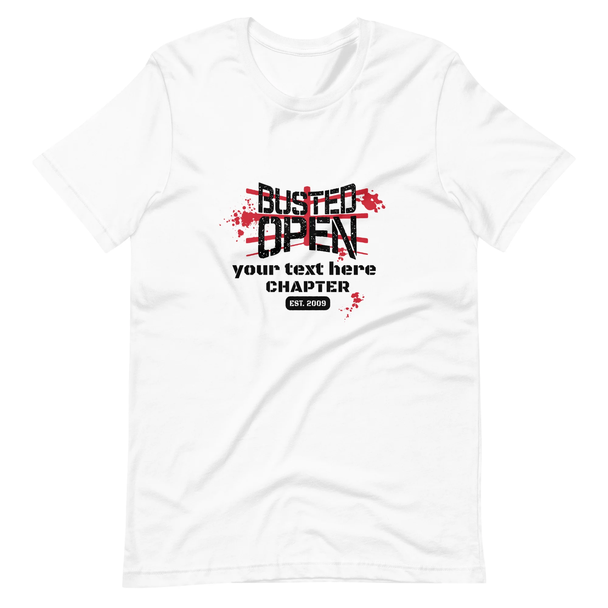 Busted Open: Customizable Chapter T-shirt - Image 2