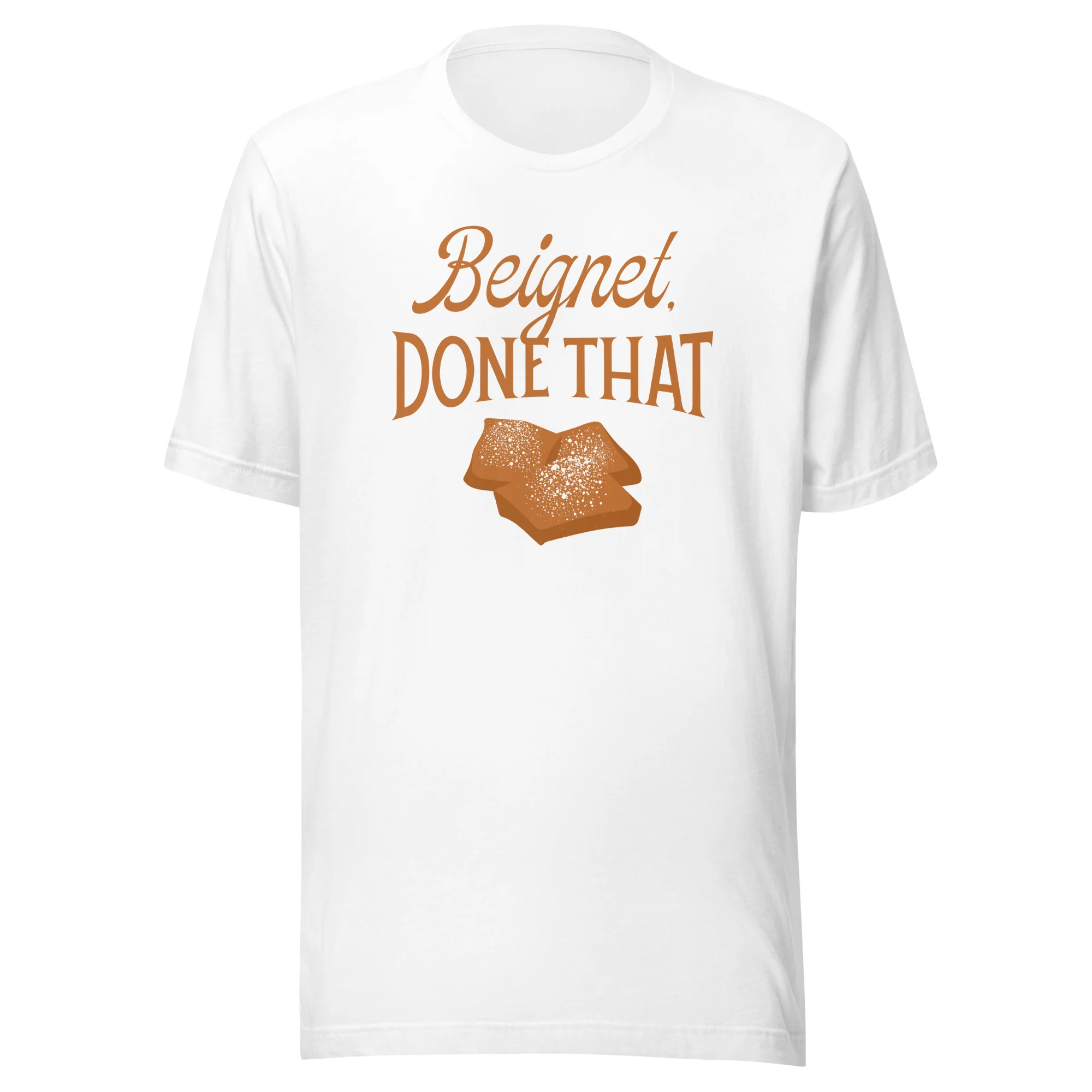 Conan O'Brien Needs A Friend: "Beignet, Done That” T-shirt (White)
