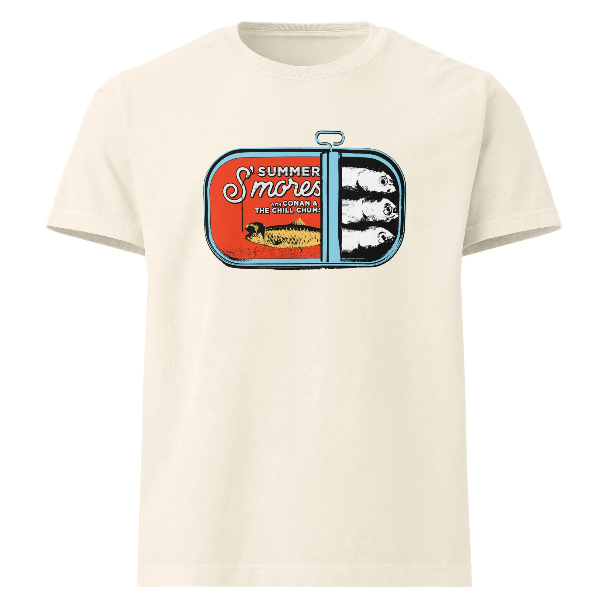 Conan O'Brien Needs A Friend: Summer S'mores 25 Oversized Sardines T-shirt