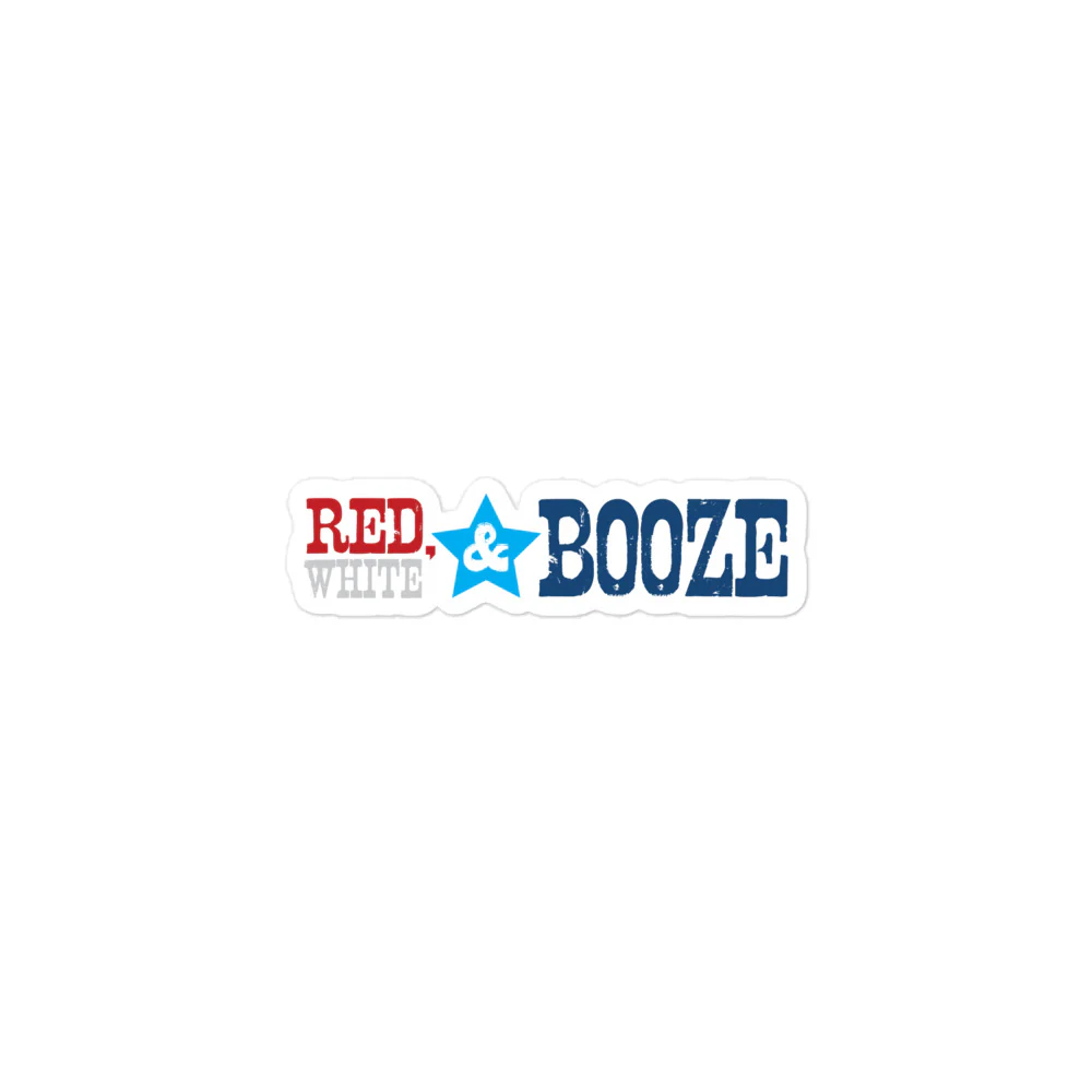 Red White & Booze: Sticker