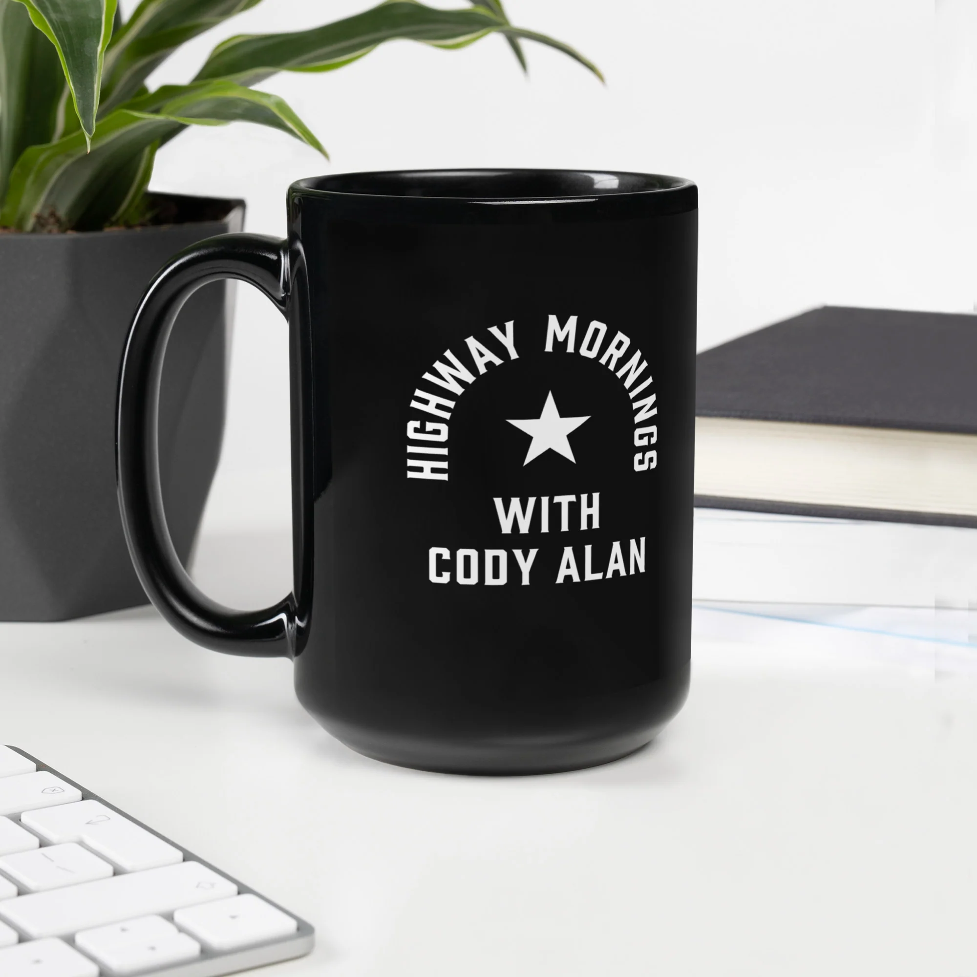 Highway Mornings with Cody Alan: Starry Black Mug - Image 2