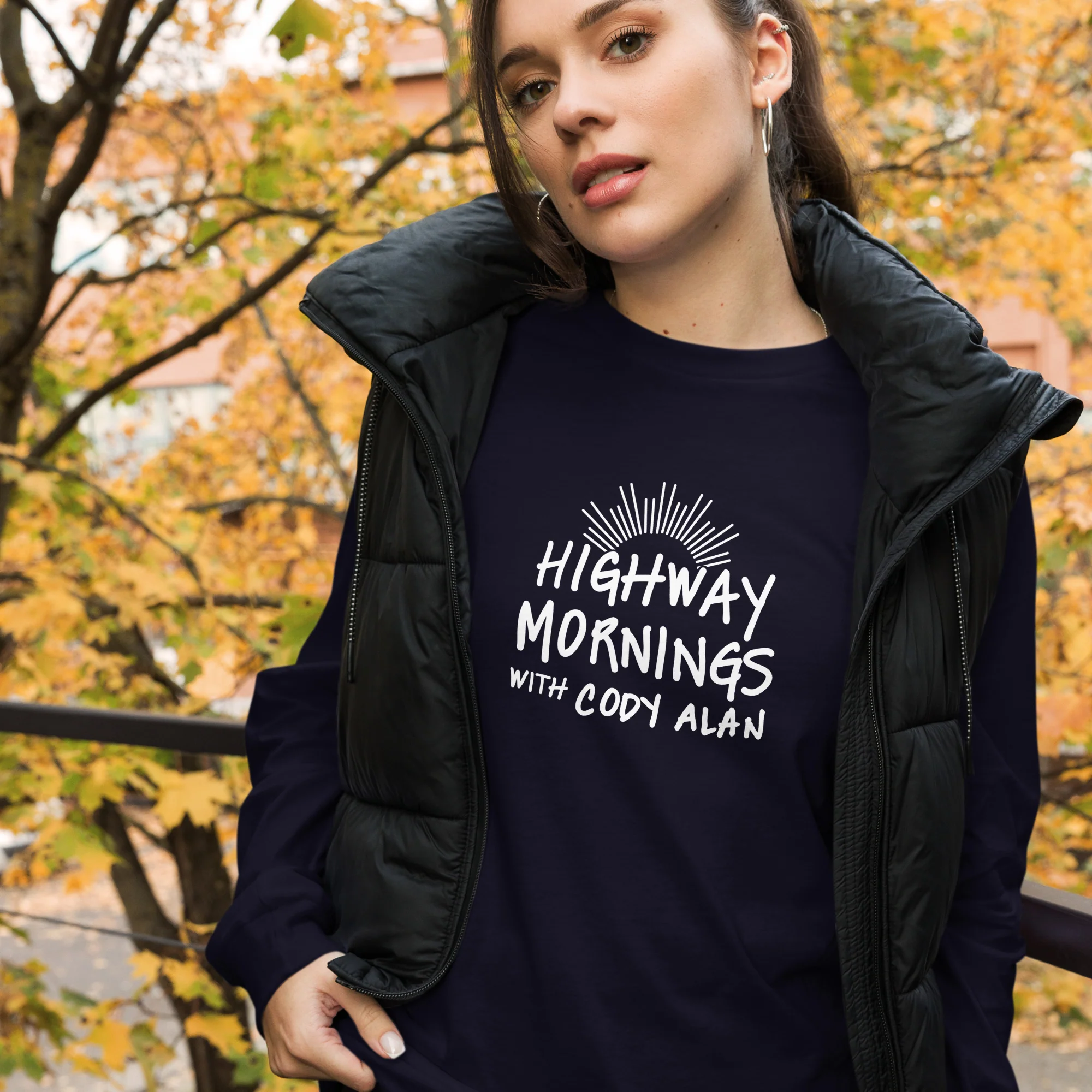 Highway Mornings with Cody Alan: Sunny Long Sleeve T-shirt - Image 2