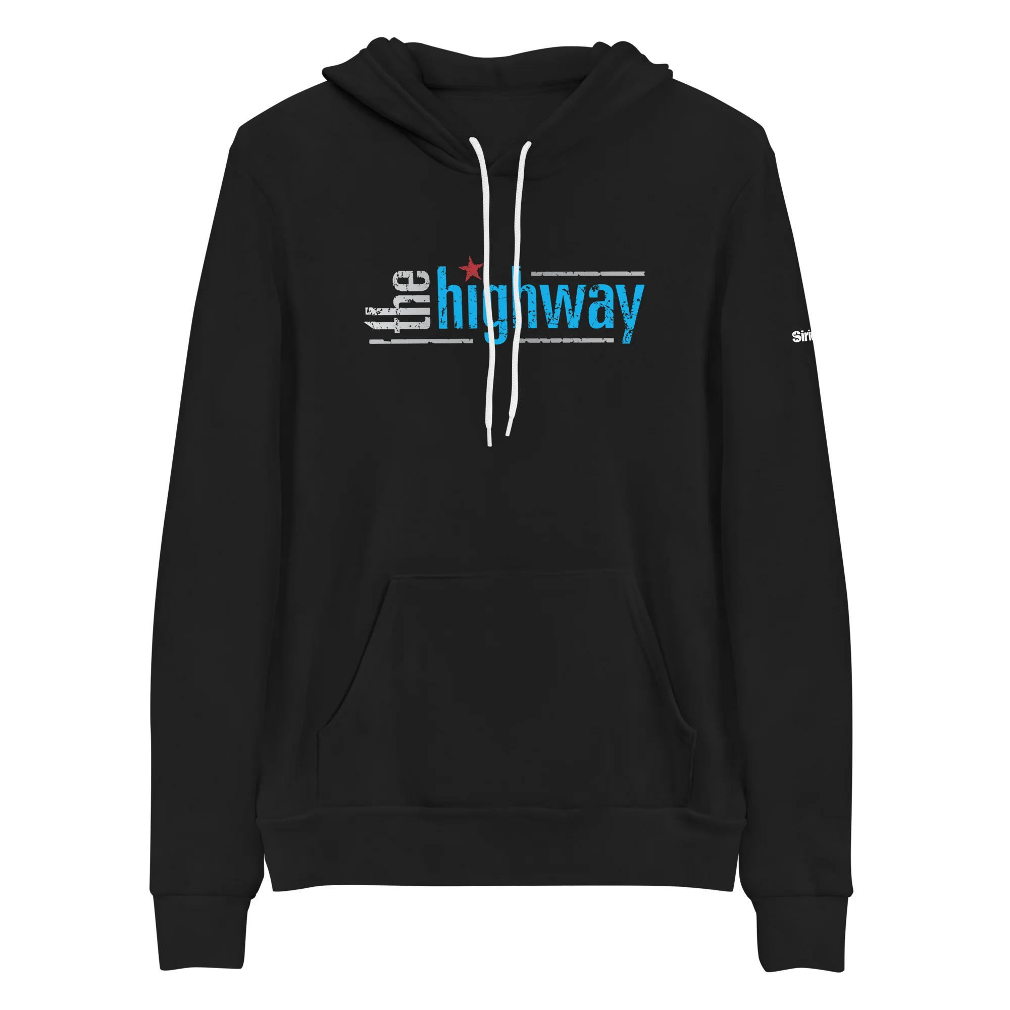 The Highway: Blue Logo Hoodie (Black)