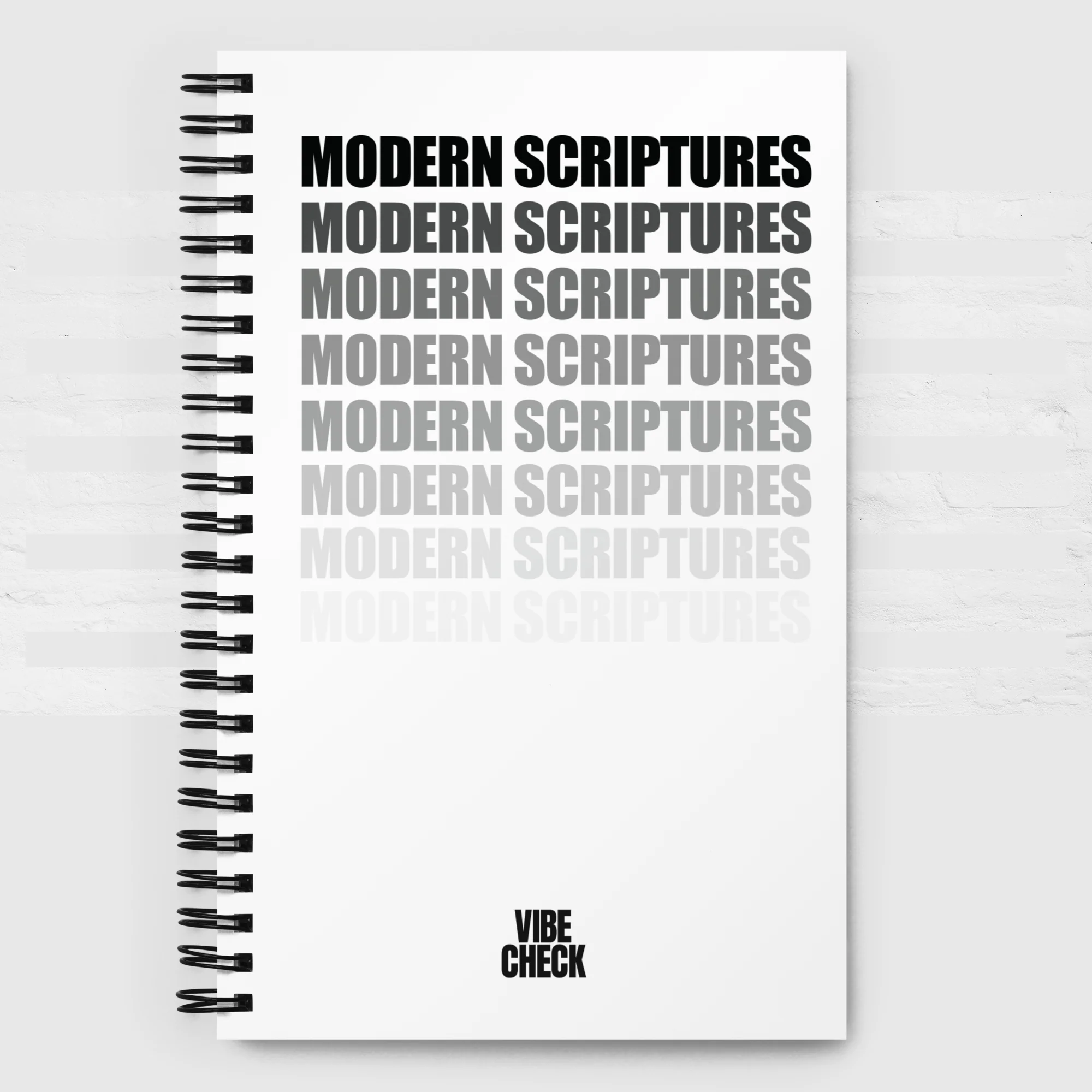 Vibe Check: Ombre Modern Scriptures Spiral Notebook