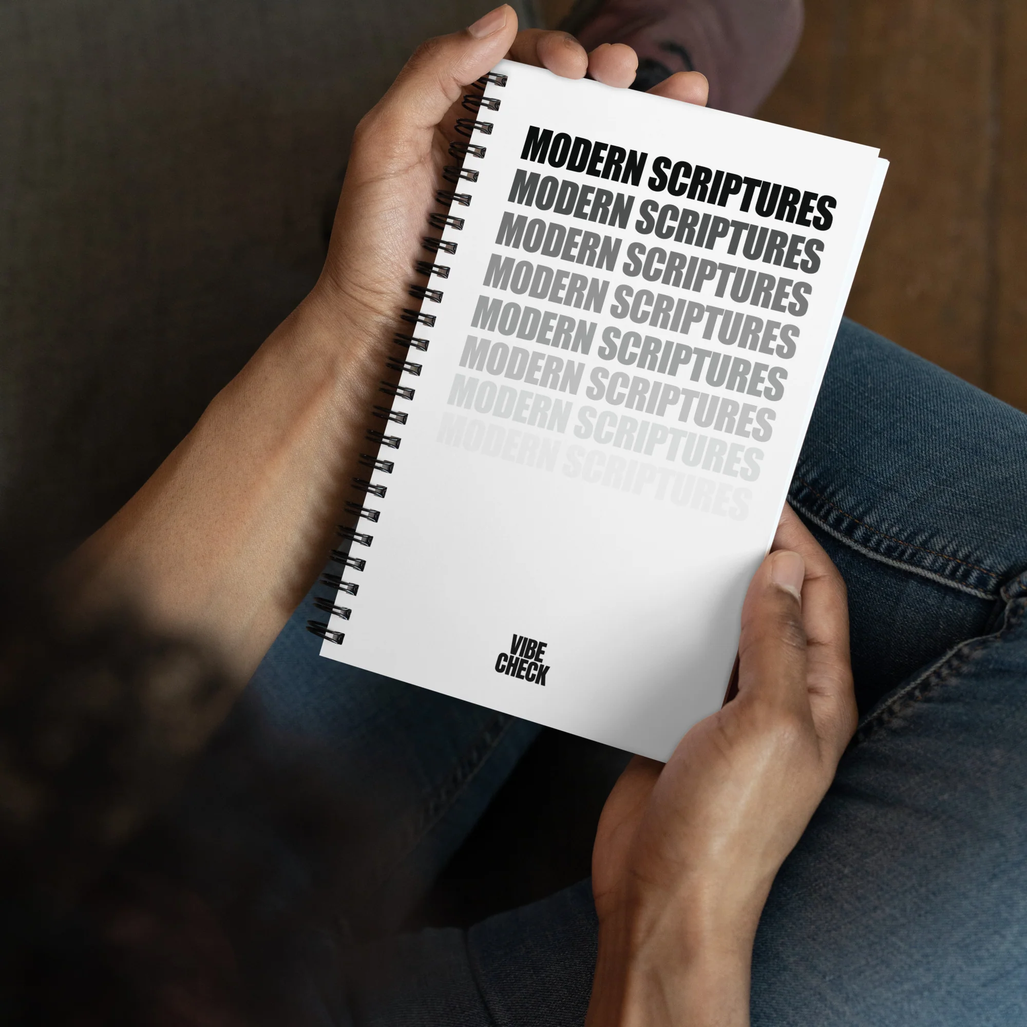 Vibe Check: Ombre Modern Scriptures Spiral Notebook - Image 2