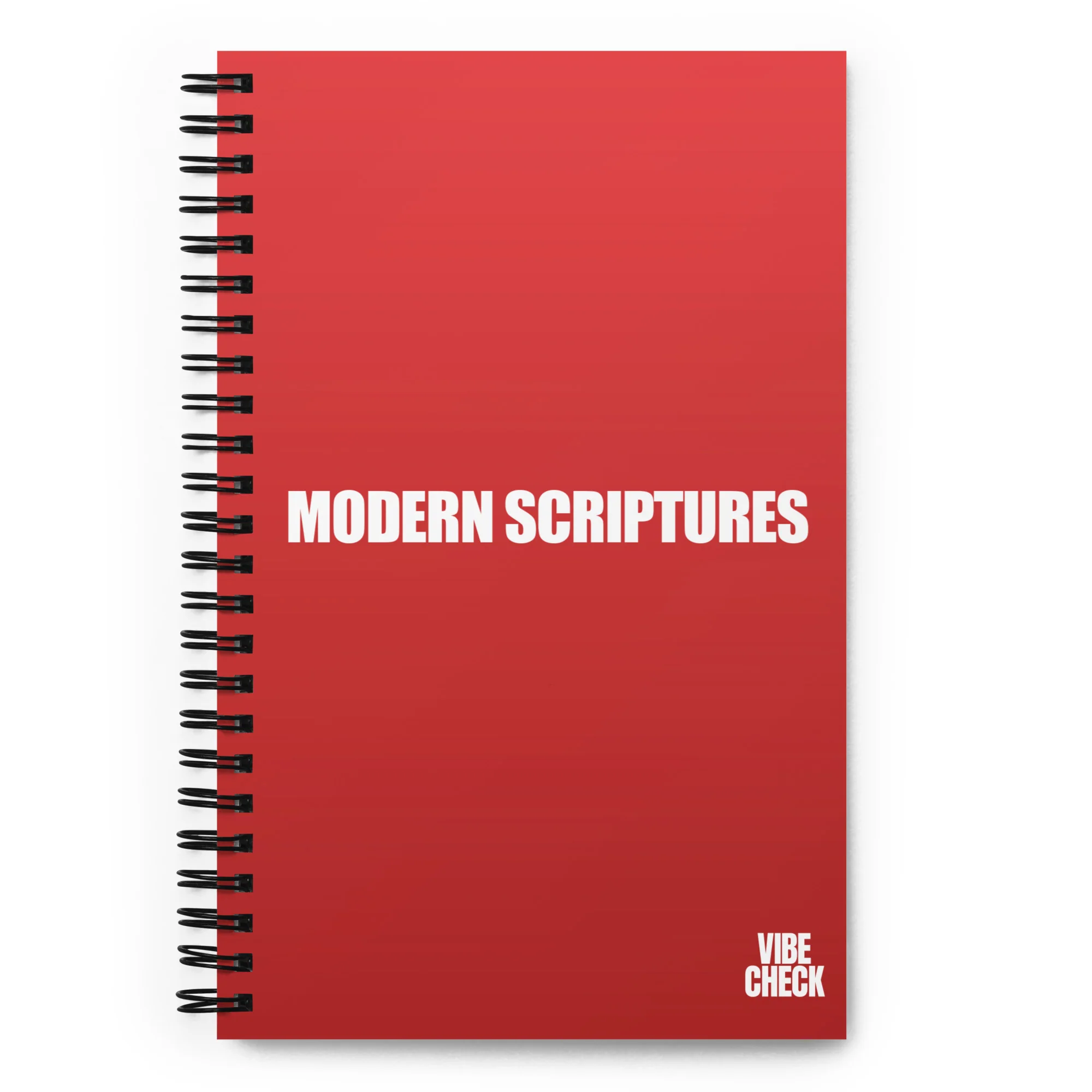 Vibe Check: Singular Modern Scriptures Spiral Notebook
