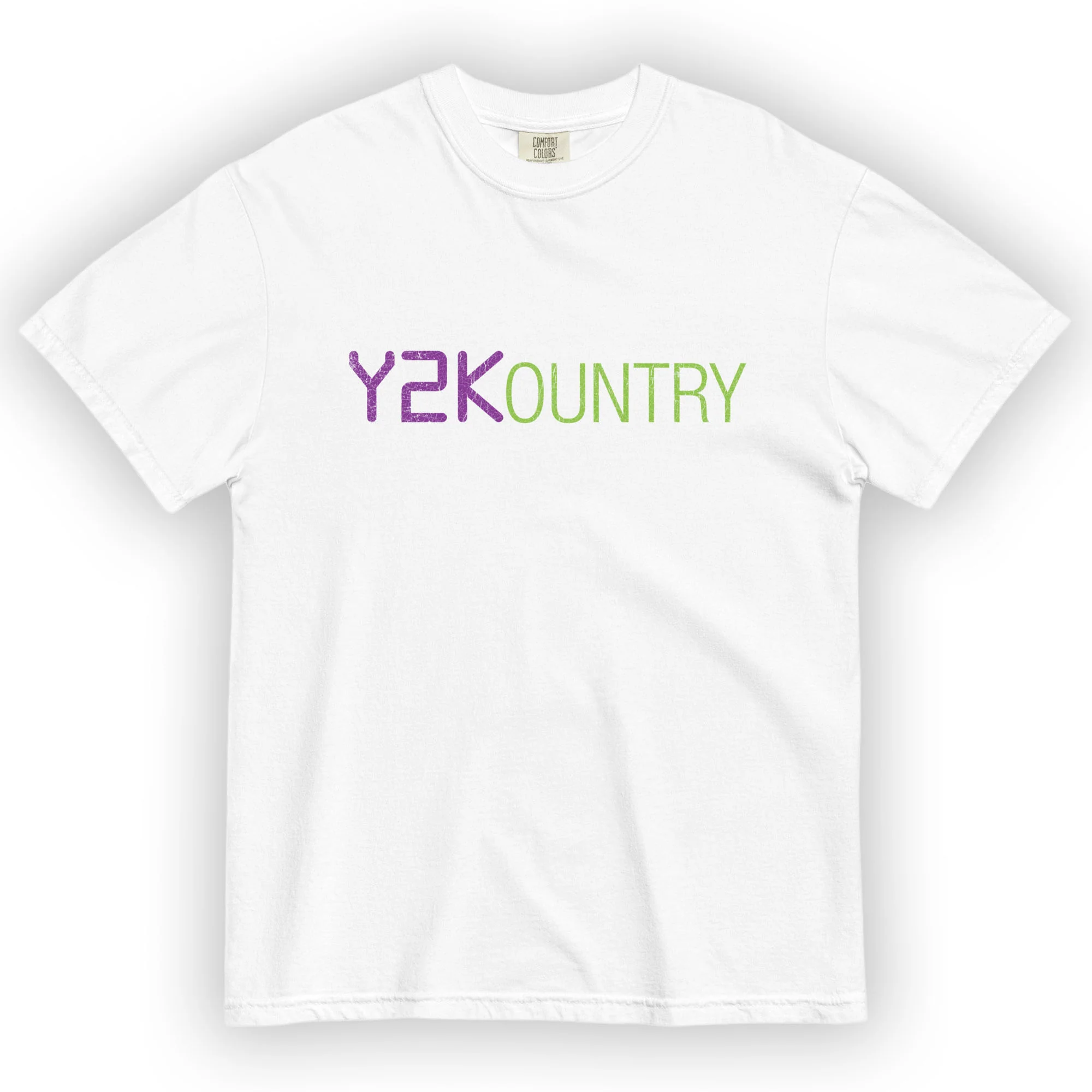 Y2Kountry: White Heavyweight T-shirt